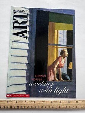 Vintage `992 Scholastic Art Magazine — Edward Hopper Cover EUC classroom lessons
